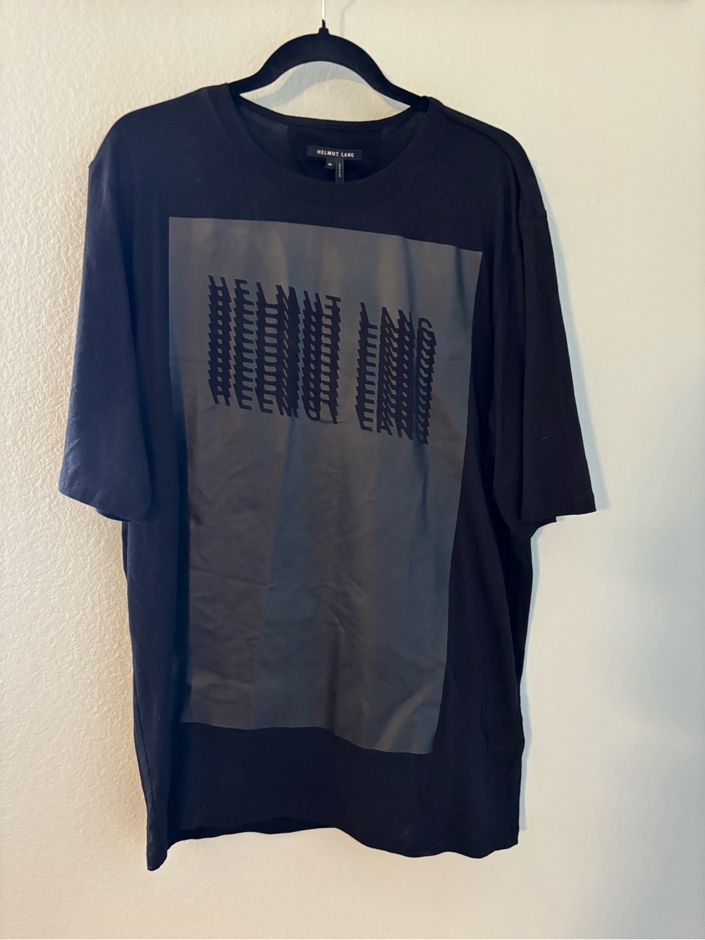 Helmut Lang glitch logo shirt